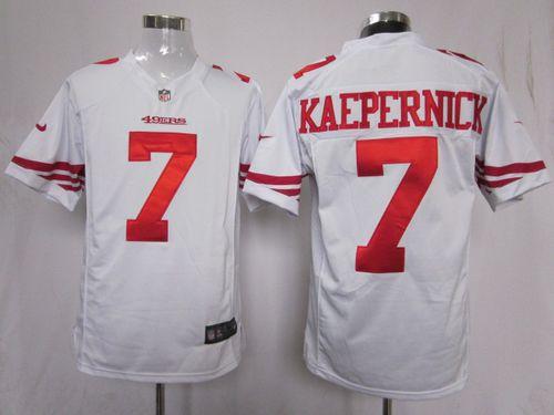 Jerseys Factory Cheap Nike 49ers #7 Colin Kaepernick White Men's