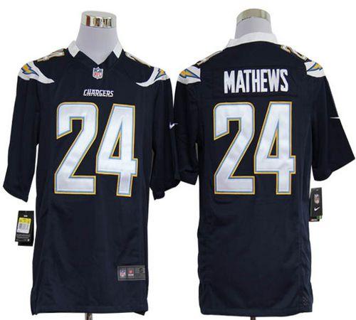 Jerseys Factory Cheap Nike Chargers #24 Ryan Mathews Navy Blue T