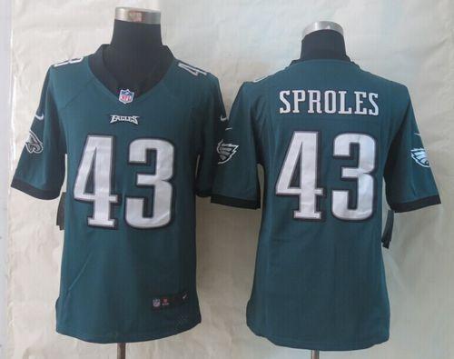 Jerseys Factory Cheap Nike Eagles #43 Darren Sproles Midnight Gr