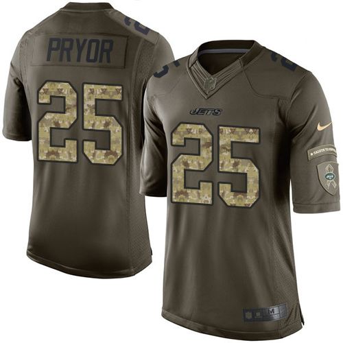 Jerseys Factory Cheap Nike Jets #25 Calvin Pryor Green Men's Sti
