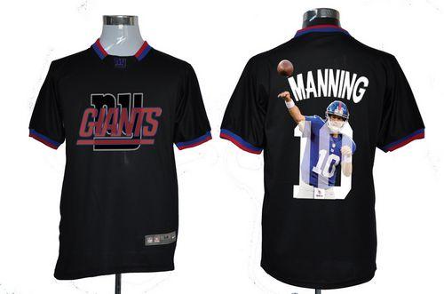 Jerseys Factory Cheap Nike Giants #10 Eli Manning Black Men's NF