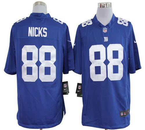 Jerseys Factory Cheap Nike Giants #88 Hakeem Nicks Royal Blue Te