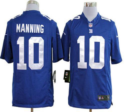 Jerseys Factory Cheap Nike Giants #10 Eli Manning Royal Blue Tea
