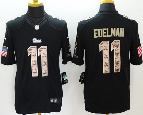 Jerseys Factory Cheap Nike Patriots #11 Julian Edelman Black Men
