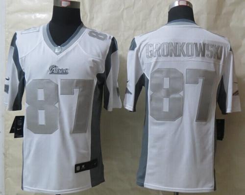 Jerseys Factory Cheap Nike Patriots #87 Rob Gronkowski White Men