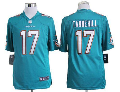 Jerseys Factory Cheap Nike Dolphins #17 Ryan Tannehill Aqua Gree
