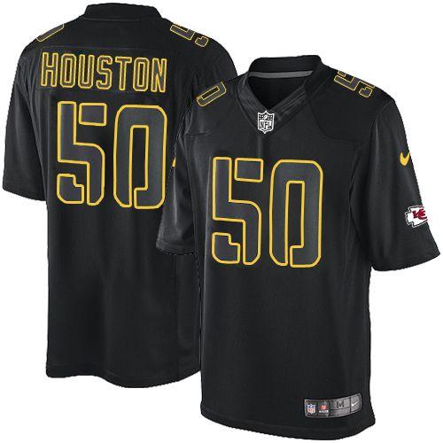 Jerseys Factory Cheap Nike Chiefs #50 Justin Houston Black Men's