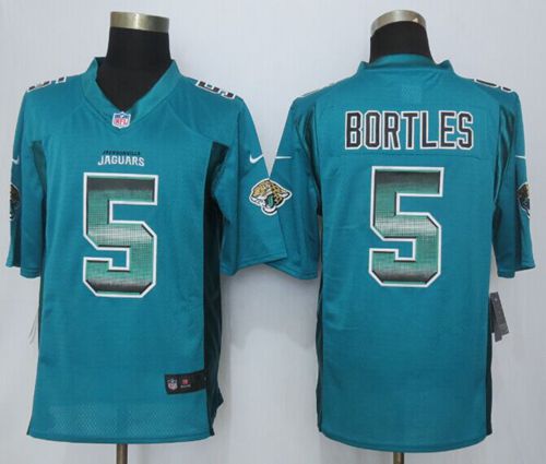 Jerseys Factory Cheap Nike Jaguars #5 Blake Bortles Teal Green T