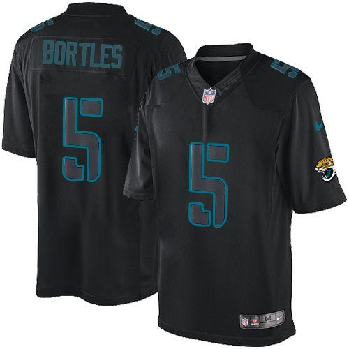 Jerseys Factory Cheap Nike Jaguars #5 Blake Bortles Black Men's