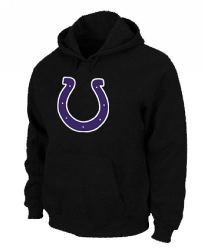 Jerseys Factory Cheap Indianapolis Colts Logo Pullover Hoodie Bl