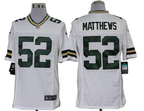Jerseys Factory Cheap Nike Packers #52 Clay Matthews White Men's