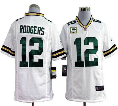 Jerseys Factory Cheap Nike Packers #12 Aaron Rodgers White With