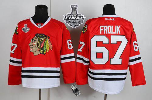 Jerseys Factory Cheap Blackhawks #67 Michael Frolik Red With Sta
