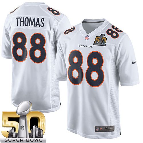 Jerseys Factory Cheap Nike Broncos #88 Demaryius Thomas White Su