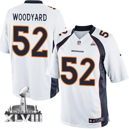 Jerseys Factory Cheap Nike Broncos #52 Wesley Woodyard White Sup