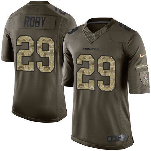 Jerseys Factory Cheap Nike Broncos #29 Bradley Roby Green Men's