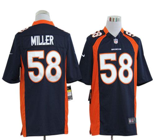 Jerseys Factory Cheap Nike Broncos #58 Von Miller Navy Blue Alte