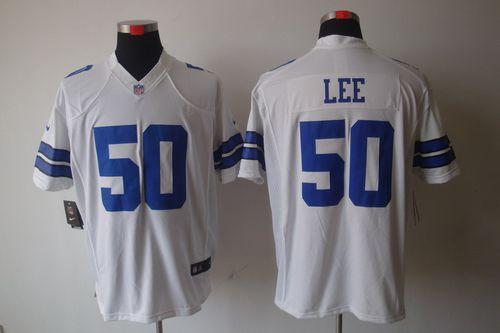 Jerseys Factory Cheap Nike Cowboys #50 Sean Lee White Men's Stit