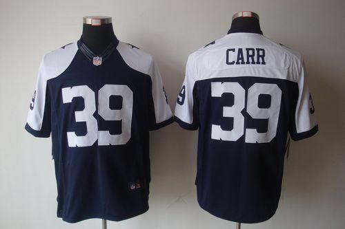 Jerseys Factory Cheap Nike Cowboys #39 Brandon Carr Navy Blue Th