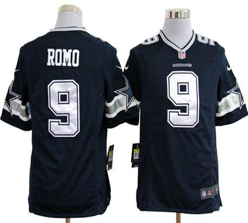 Jerseys Factory Cheap Nike Cowboys #9 Tony Romo Navy Blue Team C