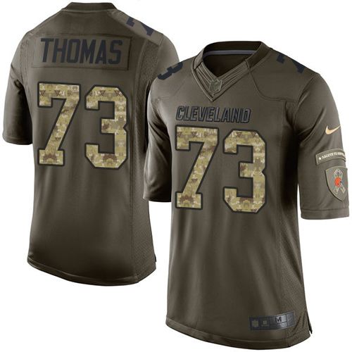 Jerseys Factory Cheap Nike Browns #73 Joe Thomas Green Men's Sti