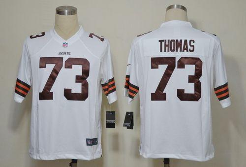 Jerseys Factory Cheap Nike Browns #73 Joe Thomas White Men's Sti