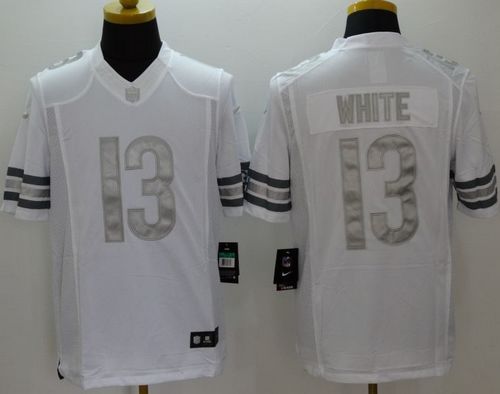 Jerseys Factory Cheap Nike Bears #13 Kevin White White Men's Sti