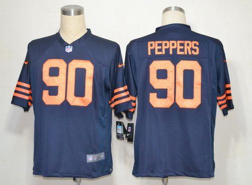 Jerseys Factory Cheap Nike Bears #90 Julius Peppers Navy Blue 19