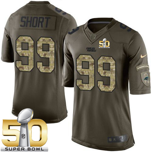 Jerseys Factory Cheap Nike Panthers #99 Kawann Short Green Super