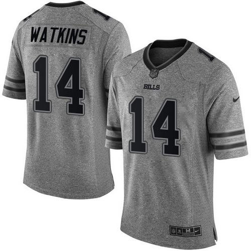 Jerseys Factory Cheap Nike Bills #14 Sammy Watkins Gray Men's St