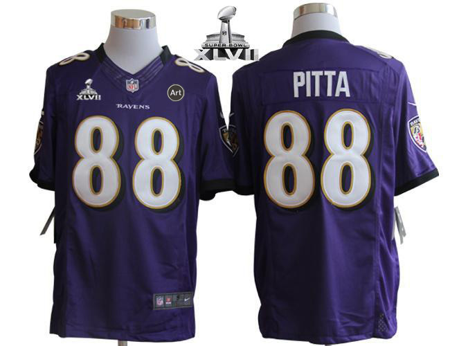 Jerseys Factory Cheap Nike Ravens #88 Dennis Pitta Purple Team C
