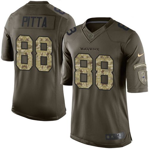 Jerseys Factory Cheap Nike Ravens #88 Dennis Pitta GreenI Men's
