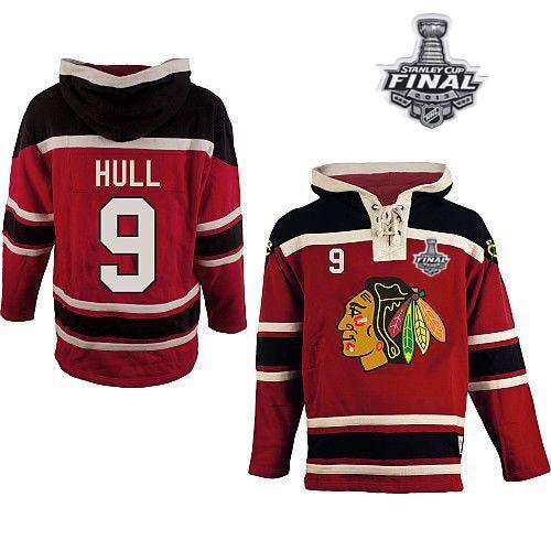 Jerseys Factory Cheap Blackhawks #9 Bobby Hull Red Sawyer Hooded