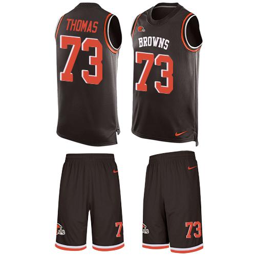 Jerseys Factory Cheap Nike Browns #73 Joe Thomas Brown Team Colo