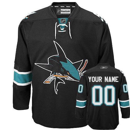 Jerseys Factory Cheap Sharks Third Personalized Authentic Black