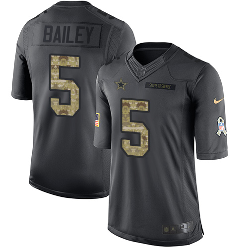 Jerseys Factory Cheap Nike Cowboys #5 Dan Bailey Black Men's Sti