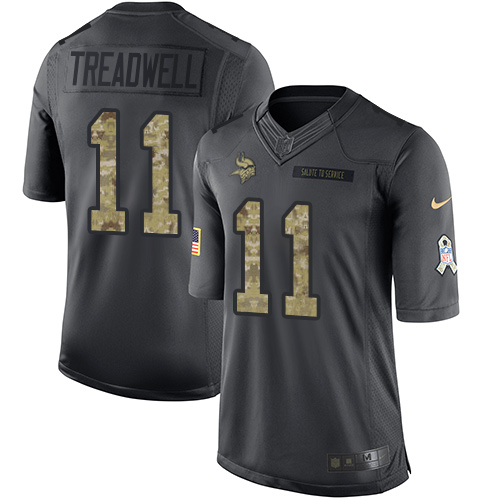 Jerseys Factory Cheap Nike Vikings #11 Laquon Treadwell Black Me