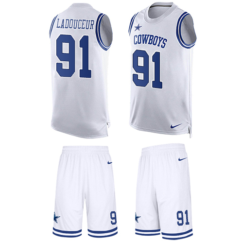 Jerseys Factory Cheap Nike Cowboys #91 L. P. Ladouceur White Men