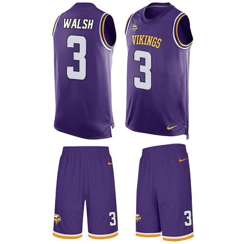 Jerseys Factory Cheap Nike Vikings #3 Blair Walsh Purple Team Co