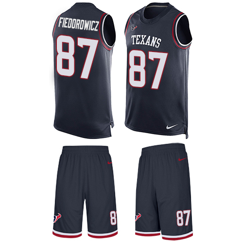 Jerseys Factory Cheap Nike Texans #87 C.J. Fiedorowicz Navy Blue