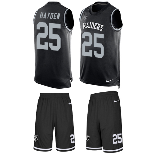 Jerseys Factory Cheap Nike Raiders #25 D.J. Hayden Black Team Co