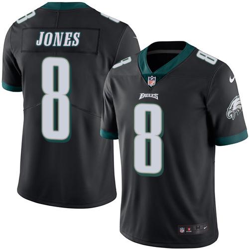 Jerseys Factory Cheap Nike Eagles #8 Donnie Jones Black Men's St