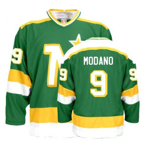 Jerseys Factory Cheap Stars #9 Mike Modano Embroidered Green NHL
