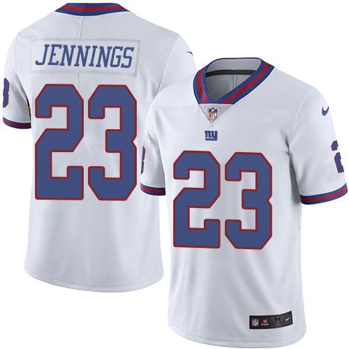 Jerseys Factory Cheap Nike Giants #23 Rashad Jennings White Men'