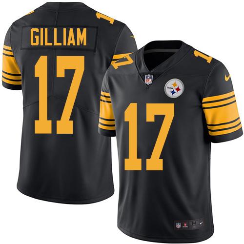 Jerseys Factory Cheap Nike Steelers #17 Joe Gilliam Black Men's