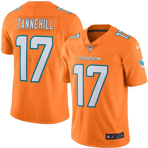 Jerseys Factory Cheap Nike Dolphins #17 Ryan Tannehill Orange Me