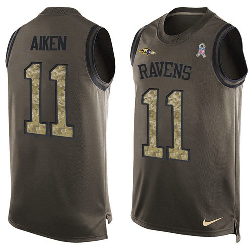 Jerseys Factory Cheap Nike Ravens #11 Kamar Aiken Green Men's St