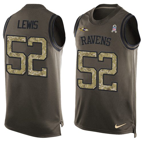 Jerseys Factory Cheap Nike Ravens #52 Ray Lewis Green Men's Stit