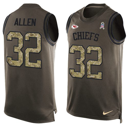 Jerseys Factory Cheap Nike Chiefs #32 Marcus Allen Green Men's S
