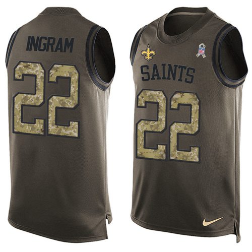 Jerseys Factory Cheap Nike Saints #22 Mark Ingram Green Men's St